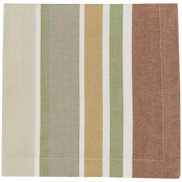 Terra Stripe Napkin Set of 12 Park Designs - The Fox Decor